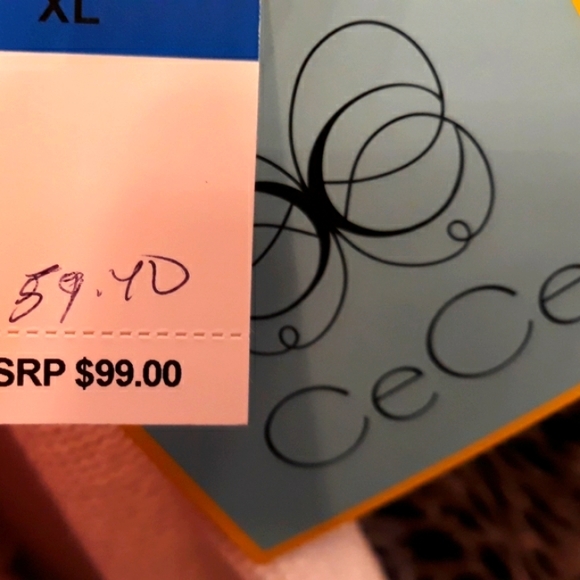 NWT CeCe 100% Cotton Sweater - Picture 4 of 4